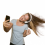 Girl Taking Selfie with listening music HD PNG