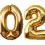 2022 Golden Balloons PNG - Happy New Year Transparent Image free download Transarent