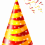 Red Striped Birthday Hat (Cap) PNG Transparent Photo
