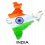 Indian Map PNG 15 August TRi Color - Tiranga HD Download Vector
