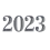 2023 Greyish Silver Color Text PNG | Happy New Year Transparent Image