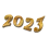 2023 Golden Color Text PNG | Happy New Year Transparent Image