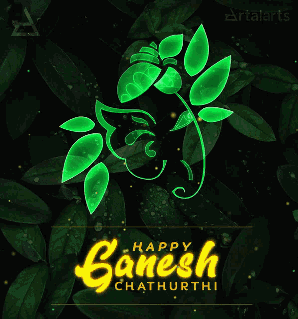 Happy Ganesh Chaturthi Wishes GIF Images Download Animated Pics Photos