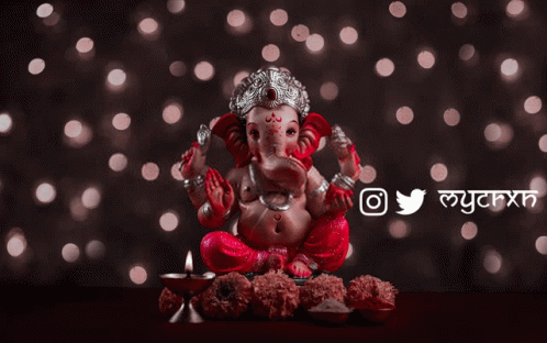 Happy Ganesh Chaturthi Wishes GIF Images Download Animated Pics WhatsApp DP