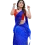 Blue Saree dressed Girl PNG in Blue Saree Full HD Download - Transparent Image free Photo