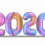 Happy New Year 2020 Text PNG Balloon