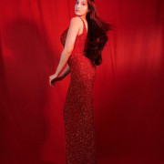 Nora Fatehi Hot Red Dress hd Pics | Wallpaper Images