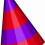 Striped Birthday Party Hat (Cap) Transparent Photo