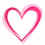 Neon Glowing Heart PNG Editing Download PNG File