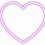 Neon Glowing Heart PNG Glowing Download PNG Image