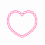 Neon Effect Heart PNG (Dil) Picsart Transparent Image