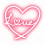 Neon Effect Heart PNG (Dil) Glowing Download PNG File