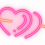 Neon Effect Heart PNG (Dil) Glowing PNG Photo