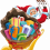 Santa Sleigh Flying PNG - Merry Christmas Day (5)