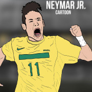 Neymar cartoon wallpapers Photos Pictures WhatsApp Status DP 4k Wallpaper