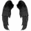 Black Angels Wings PNG - Transparent Photo